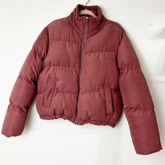 Native Youth Avery Puffer Jacket Coat Mauve Dusty Rose Women’s M - Picture 2 of 12